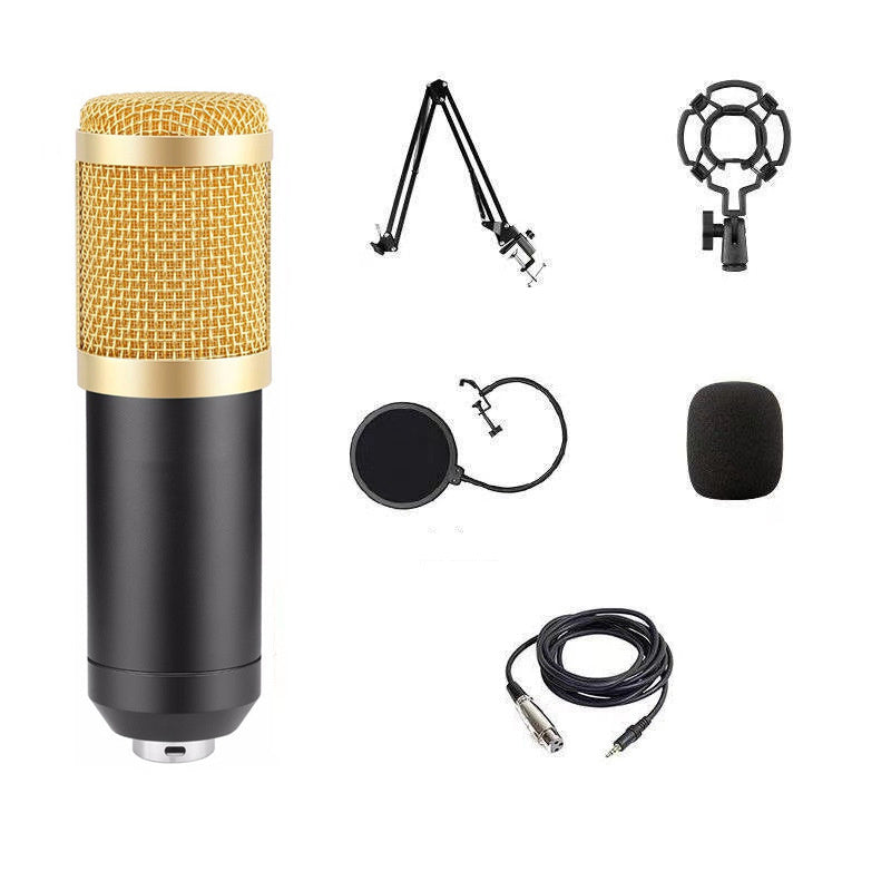 BM800 Capacitor Microphone Set USB Sound Card Computer Recording Sound Card Live Streaming Equipment Microphone Exclusive For Cross-border - 图片 5