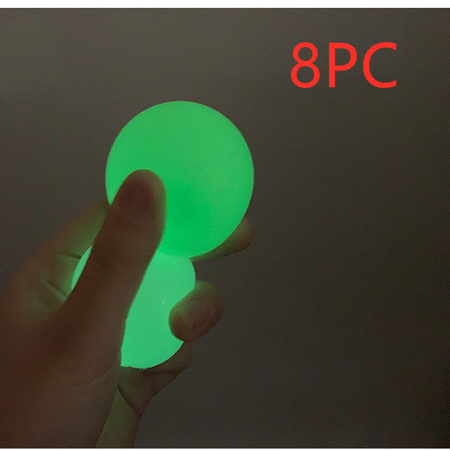 Luminous Sticky Ball Toys Sticky Wall Home Party Games Glow In The Dark Novelty Toys Decompression Squeeze Toy 3c7a1a7b 6478