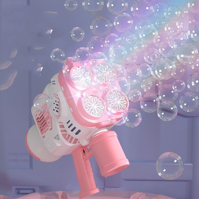 Bubble Gun Rocket Soap Bubble Machine Electric Space Launcher Continues To Produce Bubbles With LED Light 3cb3766b 4472 455d