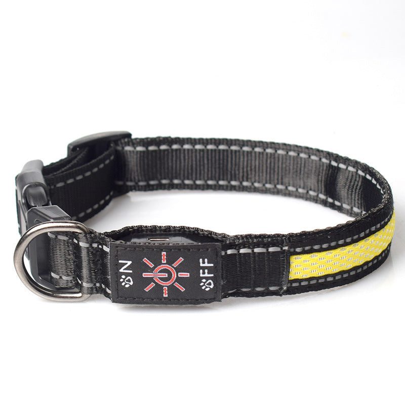 LED Luminous Nylon Mesh Pet Collar Type-c Charging Port Waterproof Dog 3ccef729 6ef1 4c6e 9af2 781e6c9d0027
