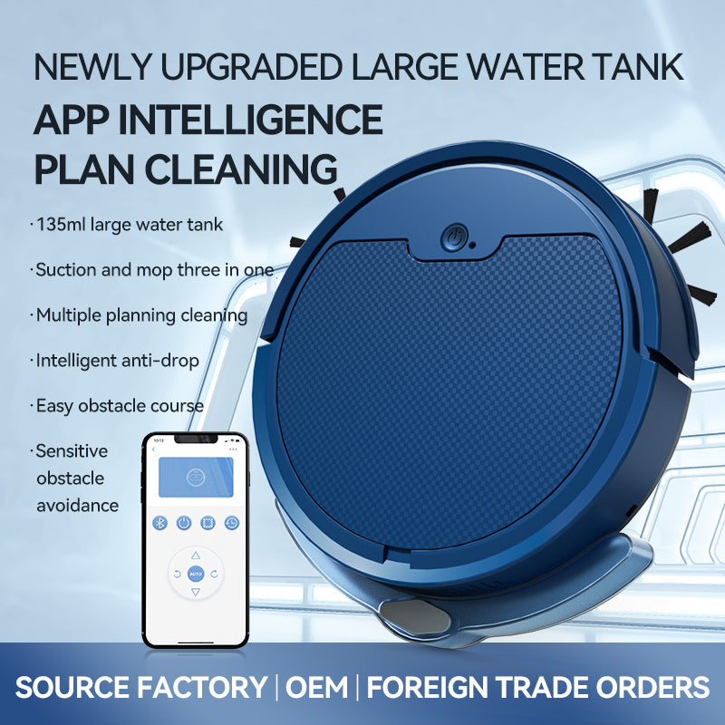 Intelligent Sweeping Robot Large Water Tank Mobile App Remote Control Planning And Cleaning Line Low Noise 2000 Pa Large Suct