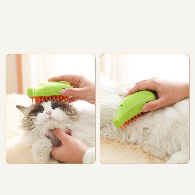 3 In 1 Pet Steam Brush Cat Dog Cleaning Steamy Spray Massage Beauty Comb Hair Removal Grooming Supplies Pets Accessories - HD Wireless Product #9