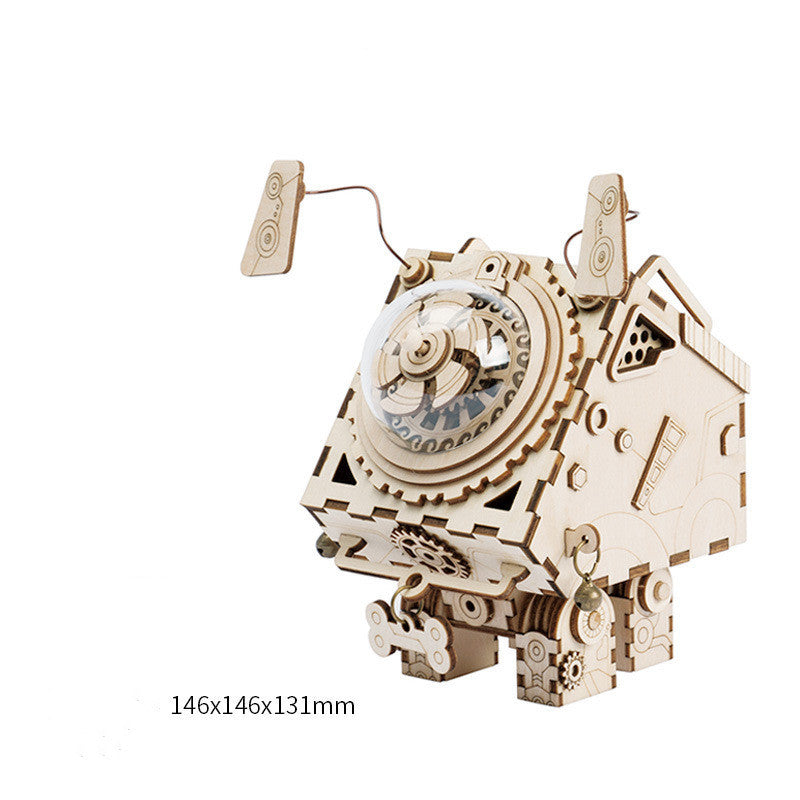 Robot Rabbit DIY Creative Gift 3D Wooden 3d76233f dd8b 4a33 a2a3 78074fb39e8a