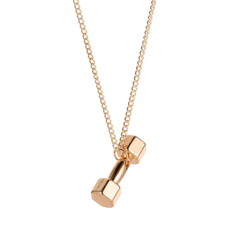 Fashion Fitness Dumbbell Personality Necklace 3e1a791b 229d 4cba 8743 0e4176960985