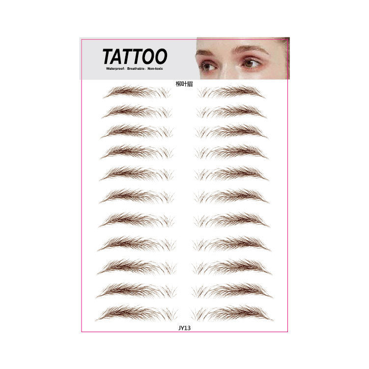 3D Waterproof Semi-permanent Eyebrow Stencil Stickers - HD Wireless Product #13