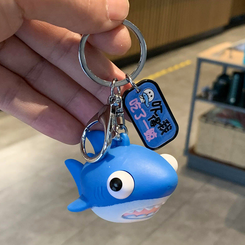 Cartoon Eye-popping Shark Keychain Bag Ornament 3e662573 a709 4719 a8d3 6d9d721c1fcf