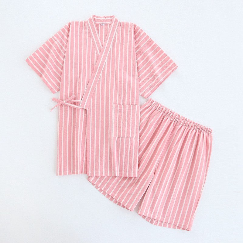 Washed Cotton Thin Striped Pajamas 3e67de9f ae04 4264 a88f 1f8c2f739672