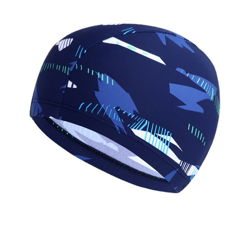 Comfortable Fit Cloth Waterproof Swimming Cap 3ef28d32 f1db 4709 8366 a9f7fb7d2dd2
