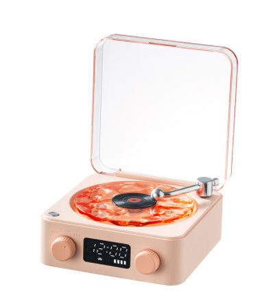Retro Turntable Speaker Wireless Bluetooth-compatible 5.0 Vinyl Record Player Stereo Sound With White Noise RGB Projection La