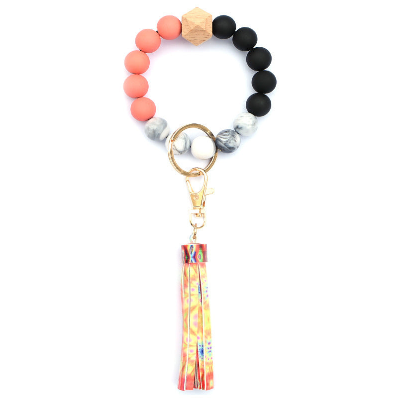 Creative Wooden Bead Bracelet Keychain 3f67ffa9 088a 4fc1 92bf cf989b5ddb96