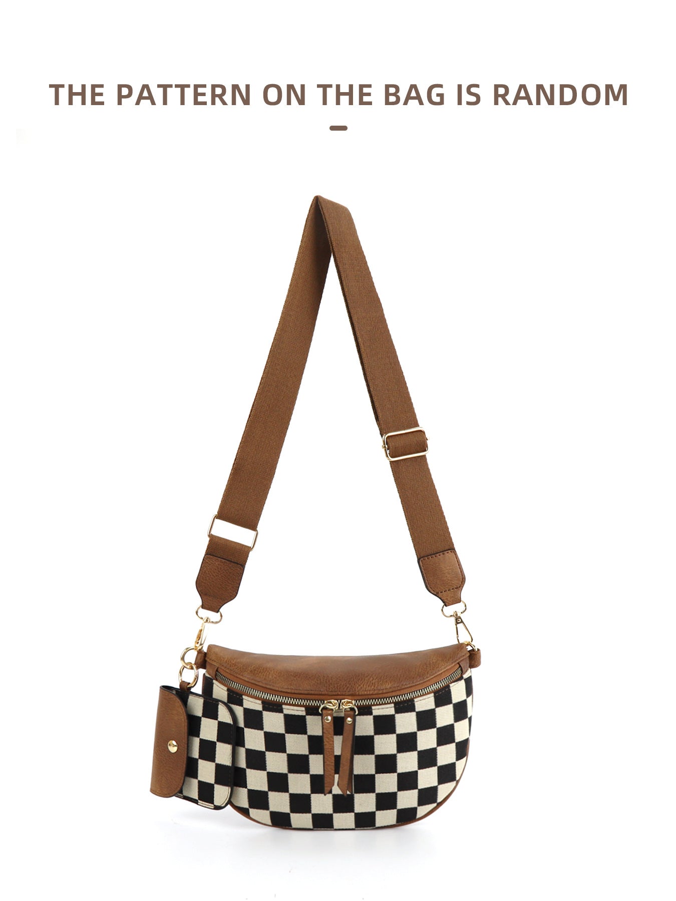 Plaid Waist Trendy All-match Messenger Bag
