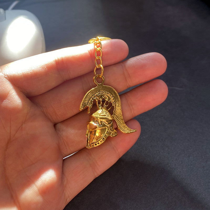 Retro 3D Stereo Roman Warrior Helmet Pendant Keychain 3fd769a7 15e5 492d a15a 80c522ec1843