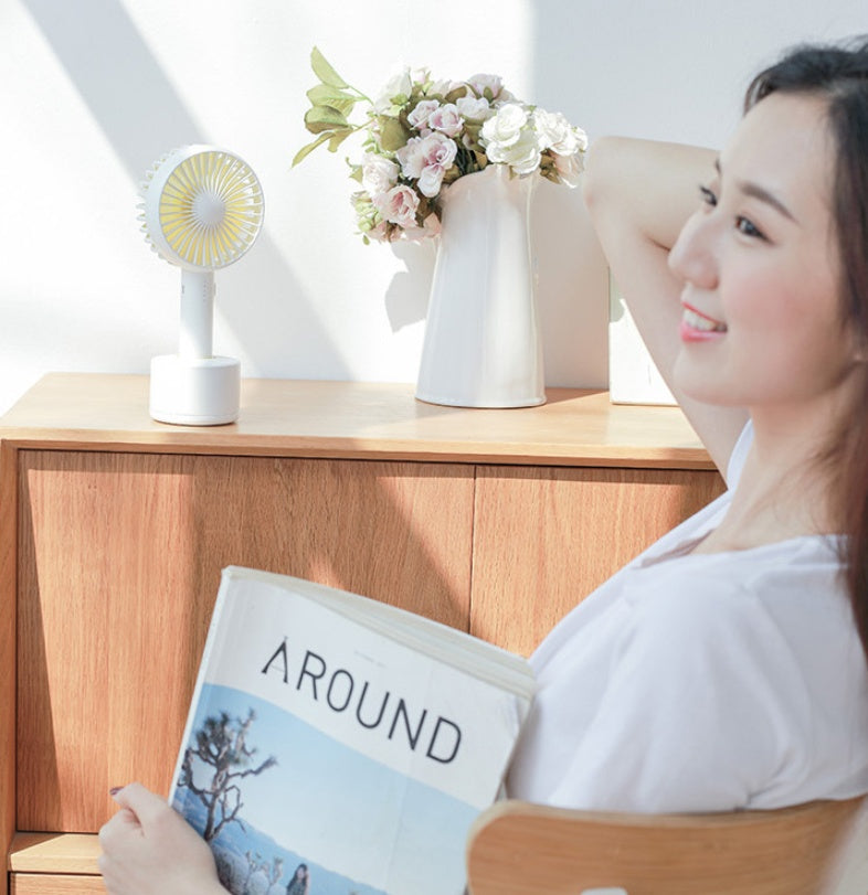 explosion desktop fan can shake the head handheld mini fan portable accompanying USB charging OEM OEM 402559956336