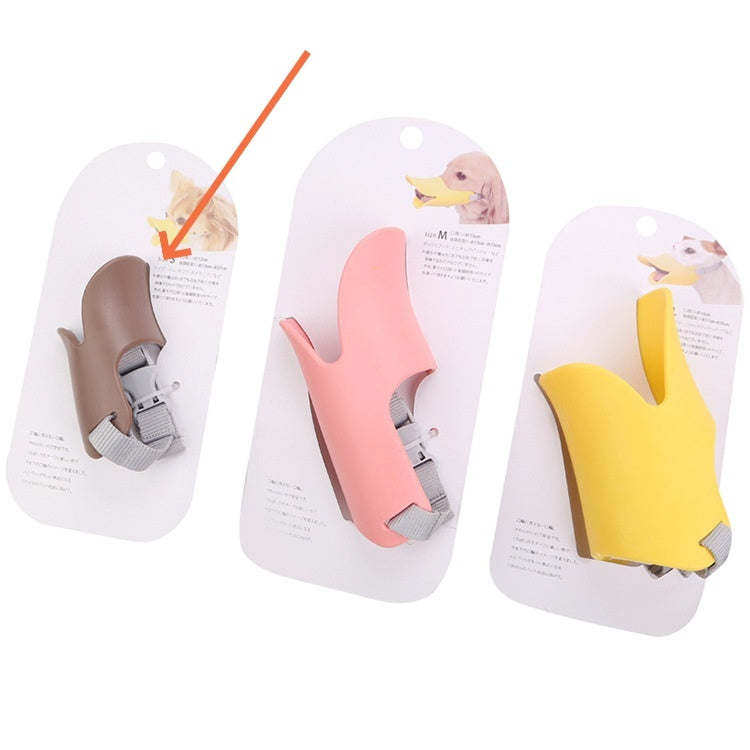 Dog Mask Silicone Duckbilled Sleeve Anti-bite 4041b503 254a 4951 8ed4 748c2a43b40e