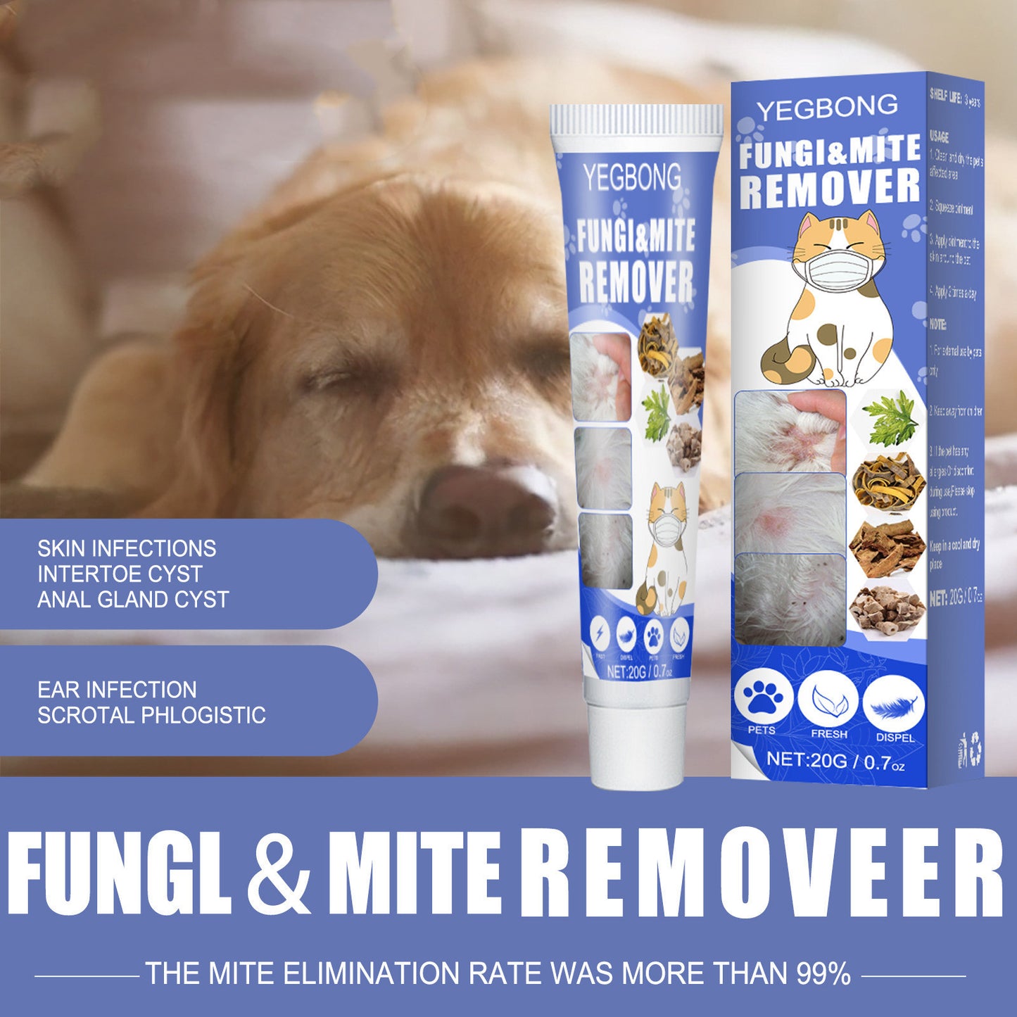 Pet Anti-mite Cream Skin Anti-itching Cat External Care 40654666 ae65 47bf 85ee 78ed99555a5c