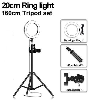 Mobile Phone Live Selfie Anchor Round LED Fill Light 4077941496085