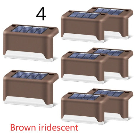 New Upgrade Waterproof LED Solar Fence Lamp Solar Deck Lights Solar Step Light Outdoor For Patio Stairs Garden Pathway Step Y