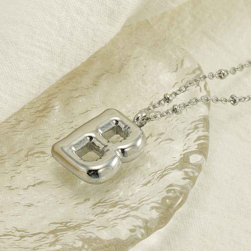 Women's Fashion Bubble Letter Pendant Letter Necklace 40ed2a66 3e1c 45b4 8723 f228649c412d