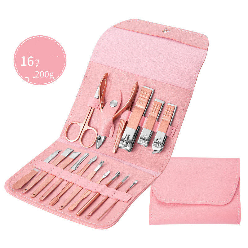 Professional Scissors Nail Clippers Set Ear Spoon Dead Skin Pliers Nail Cutting Pliers Pedicure Knife Nail Groove Trimmers 40