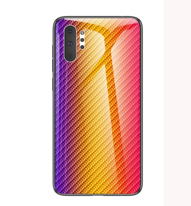 Phone case applies to A51 creative graded carbon fiber toughened glass A91 anti-fall protective case 41157409355162