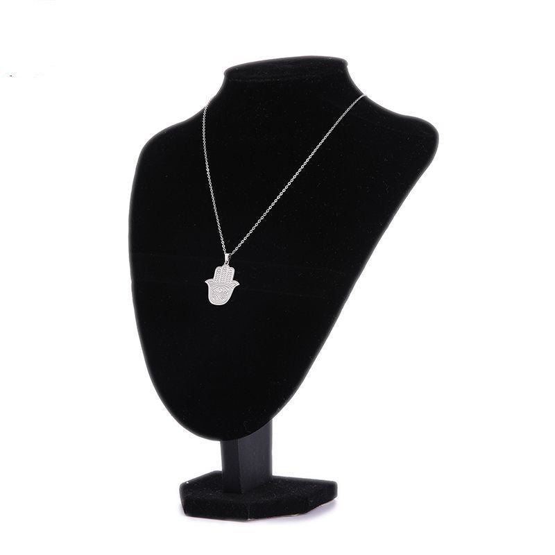 Vintage Palm Evil Eye Necklace Stainless Steel Pendant 4120ed55 0f18 4399 a7ec b56b18d035c2