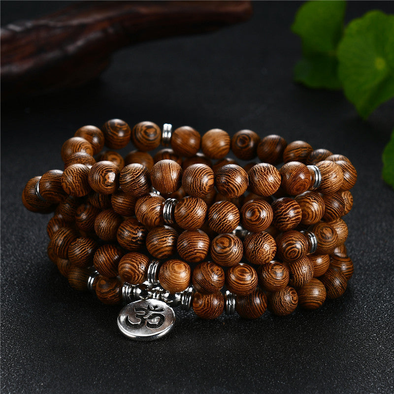 108 wooden beads bracelet necklace - HD Wireless Product #8