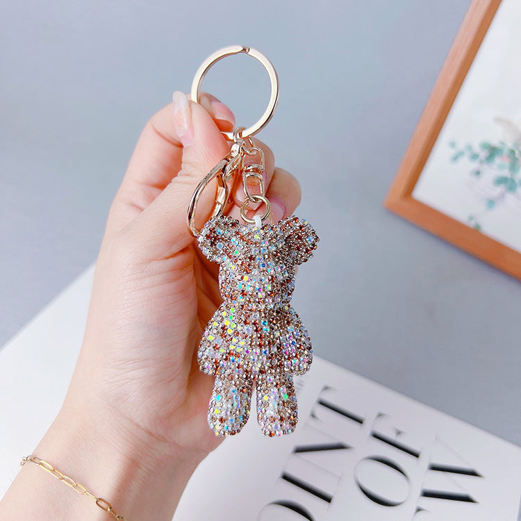 Creative Diamond Cartoon Bear Keychain 41884159 6b0f 42a8 a9e8 7527f28bcb65