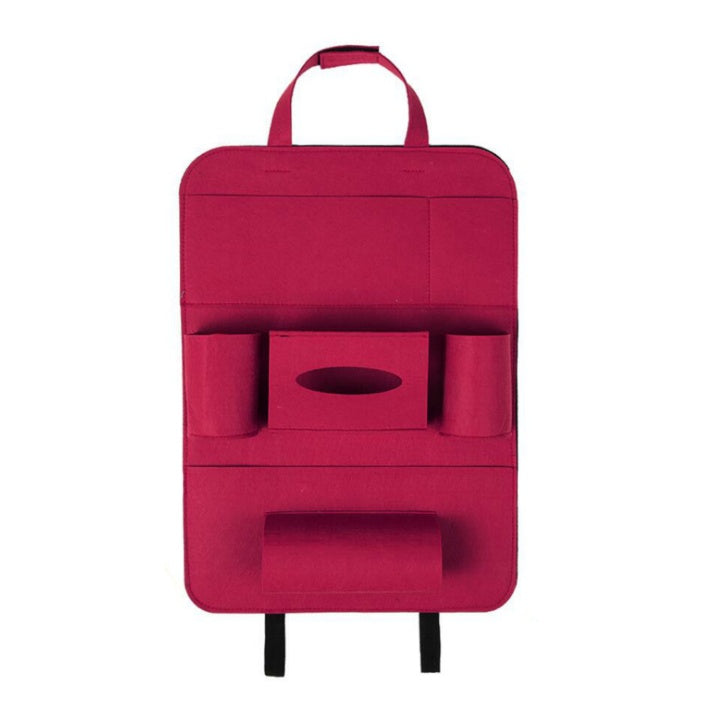 Auto Car Backseat Organizer Car-Styling Holder Multi-Pocket Seat Wool Felt Storage Multifunction Vehicle Accessories Bag 4193