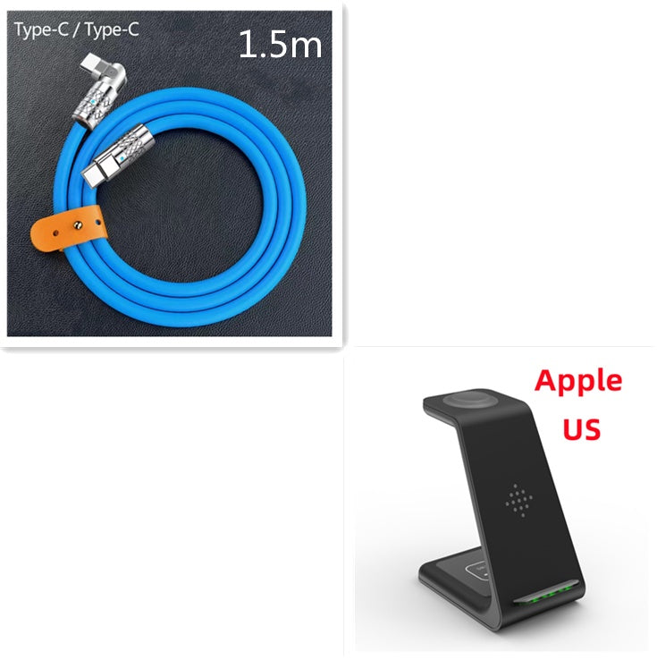 3 In 1 Fast Charging Station Wireless Charger Stand Wireless Quick Charge Dock For Phone Holder - 图片 23