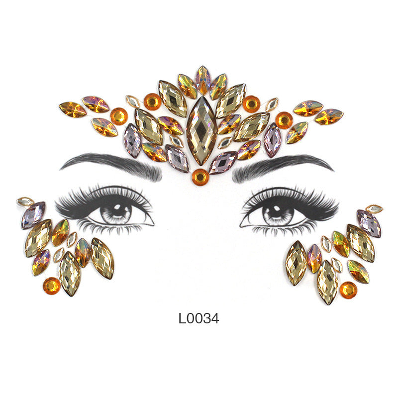 Women's Fashion Party Decoration Face Stickers 41cd43ed 59ef 43ef a6fa 4a90be53af1d