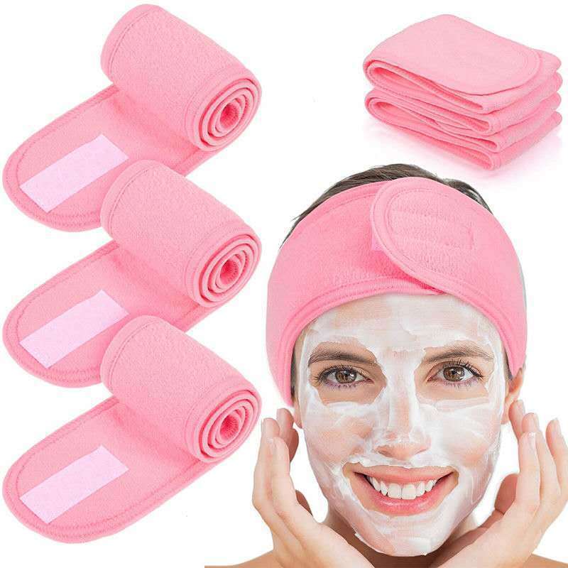Hook & Loop Band Face Washing Female Yoga Headband Internet Celebrity Makeup Mask Headband Beauty Salon Hair Towel 42091028 e