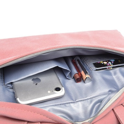 PU Leather Women Laptop Bag Notebook Carrying Case Briefcase For Macbook Air 13.3 14 15.6 Inch Men Handbags Shoulder Mouse Bag - 图片 3