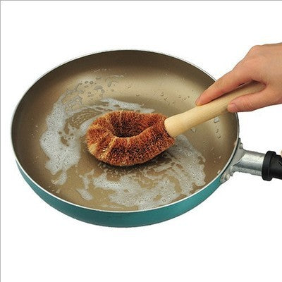 Coir brush long handle dishwashing brush 42814723240720