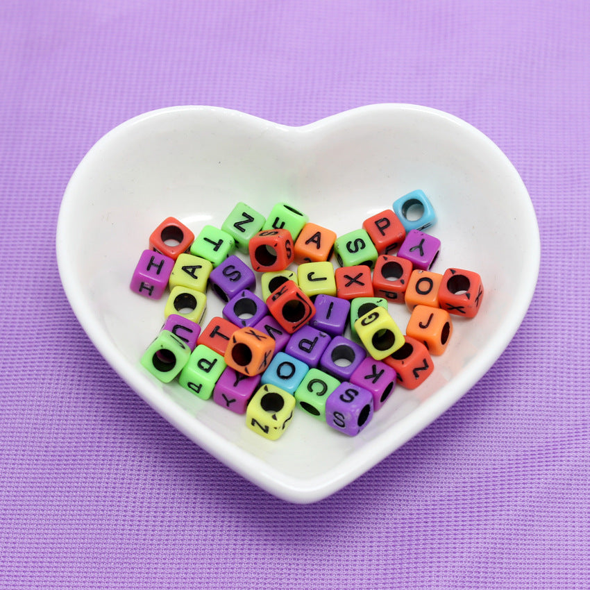 Acrylic English alphabet beads 429086696909
