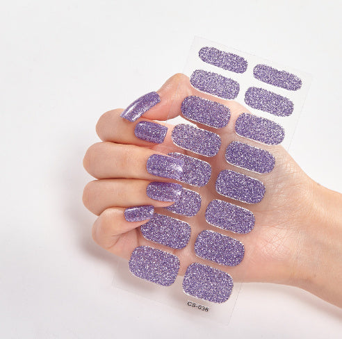 Pure Color 16 Nail Stickers 4338696d af6f 449c a866 ec722564cf20