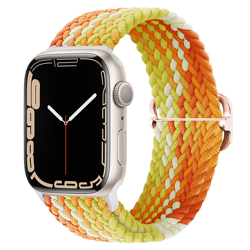 Double Loop Nylon Loop Woven Rainbow Watch Strap 44098e85 62aa 42b5 9aac c344c2a26af4