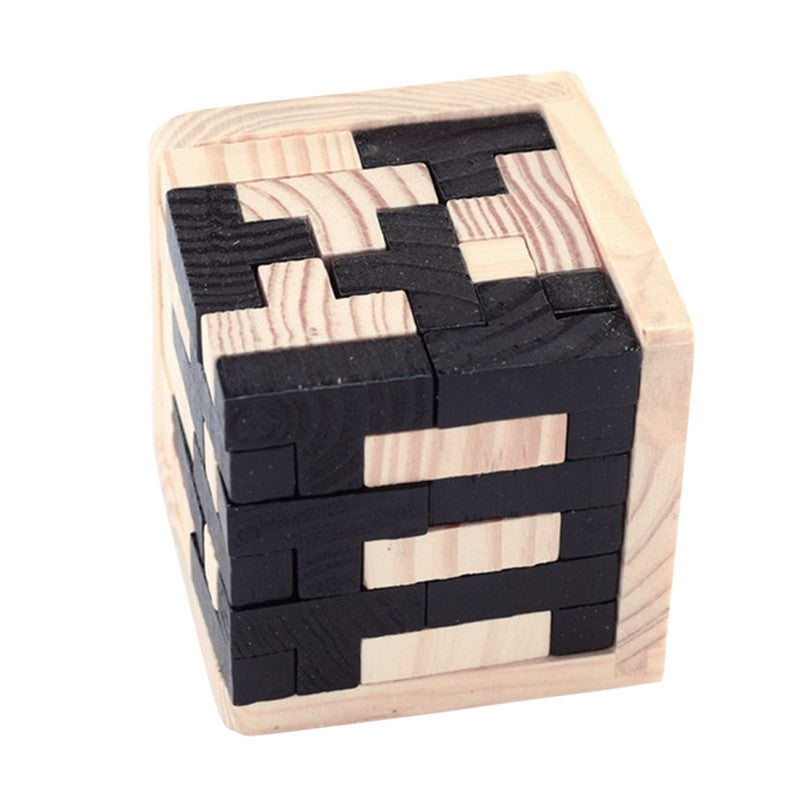Creative 3D Puzzle Luban Interlocking Wooden Toy Early Educational Toys Puzzles 4411118313495