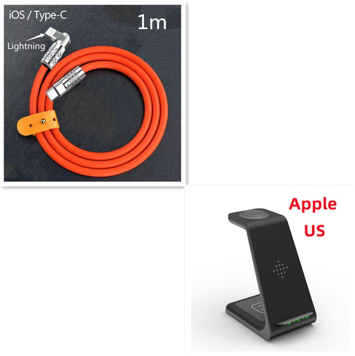 3 In 1 Fast Charging Station Wireless Charger Stand Wireless Quick Charge Dock For Phone Holder - 图片 26