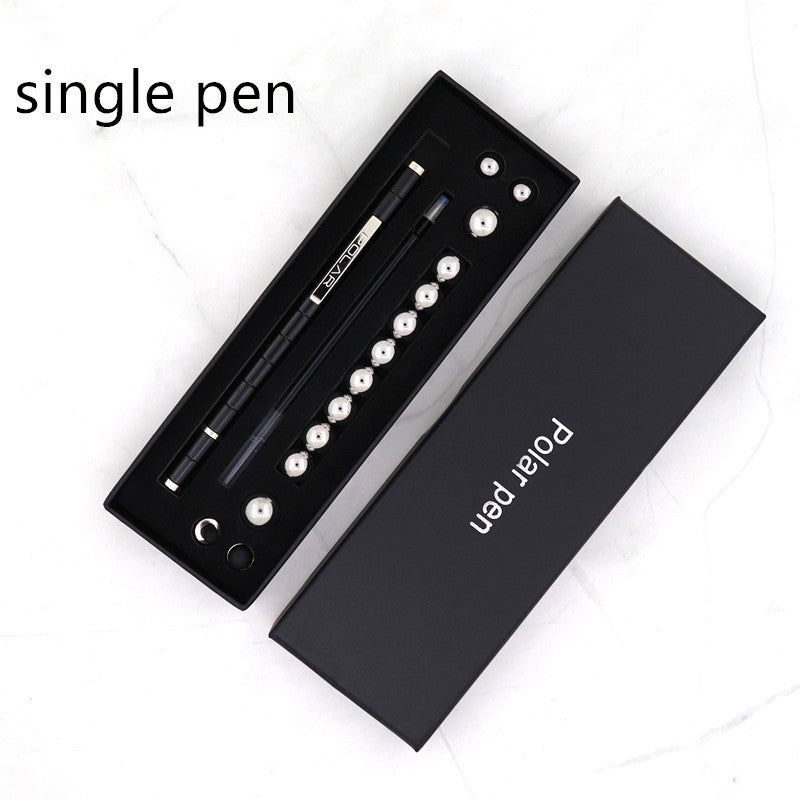 Stress Reducer Relief Toys Gift Box funny black golden kits Fidget magnetic polar pen with stylus ball pen - 图片 11