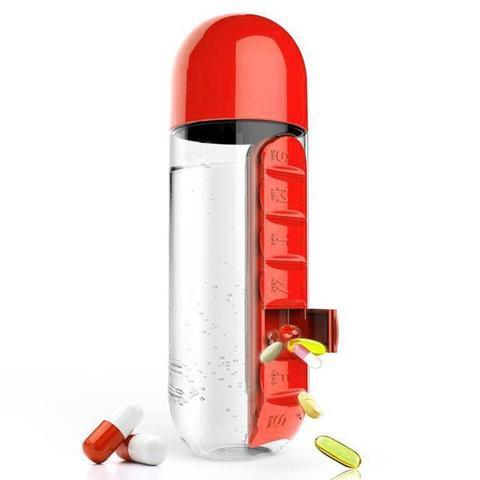 Outdoor Portable One Week Water Cup With Medicine Box 447838911494