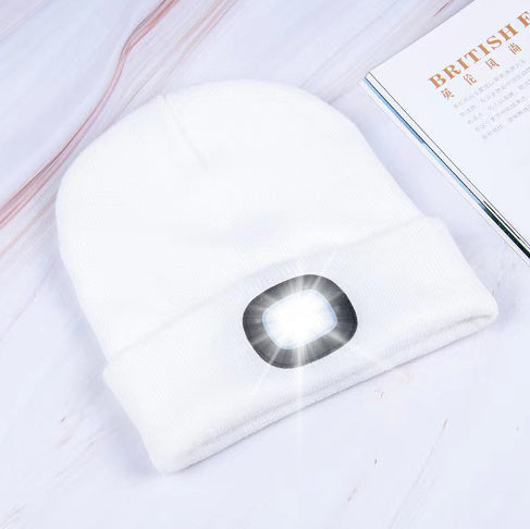 LED Knit Hat Button Cell Type Knitted Hat With Light Glowing 449797eb df88 466f 80eb afa9c24540f5