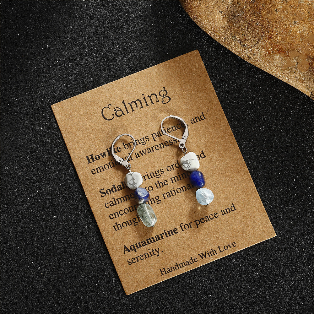 Amorphous Stone Eardrops Sodalite Aquamarine 44a95f23 73bb 4b15 b065 36126e65643c