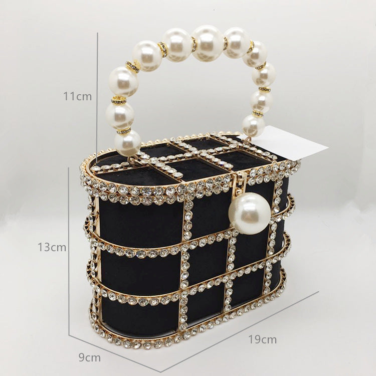 Hollow Pearl Buckle Birdcage Clutch 44cfdbca 2e8a 43e9 a9e5 55789d5e5855