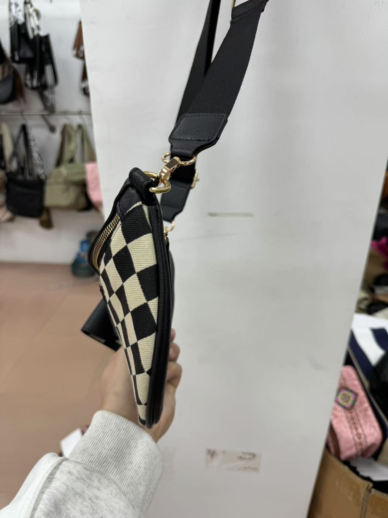 Plaid Waist Trendy All-match Messenger Bag