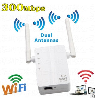 Manufacturers direct 300M WIFI signal amplifier, wireless router repeater small steamed bread Repeater - 图片 1