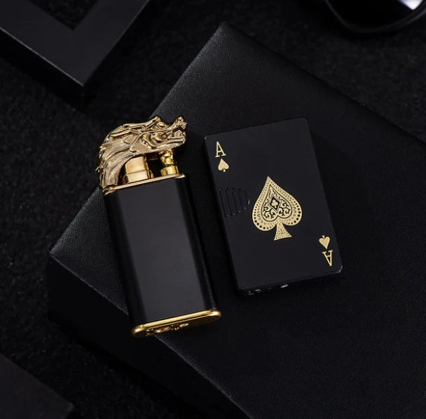 Creative Personality Cool Playing Cards Inflatable Electronic Windproof Lighter 4583014b 3aab 4c2b 8049 ac62872a1c09