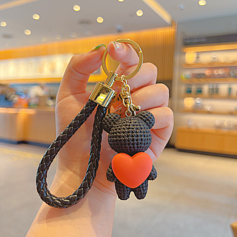 Cartoon Love Heart Little Bear Doll Keychain Internet Celebrity Cute Pendant 45c91db6 8461 4888 8d94 cdbbc8fac100