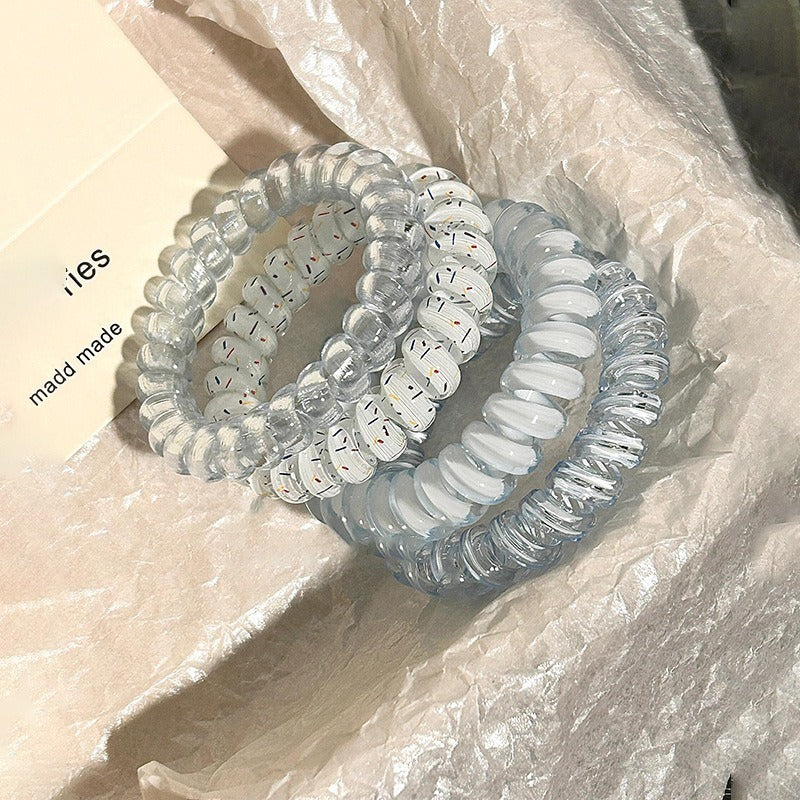 Telephone Wire Hair Ties Hair Rope Hair-binding High Elasticity Not Tight Hair 45efe7ff 121e 4d22 92db 27d89520c723