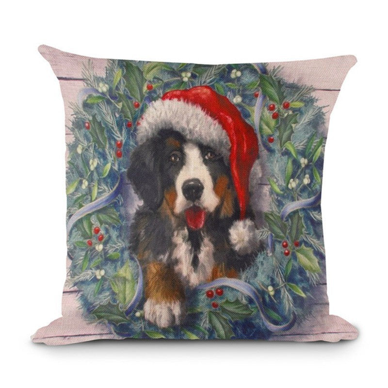 Christmas Hot-selling Home Sofa Office Creative Linen Pillowcase 4626154377150