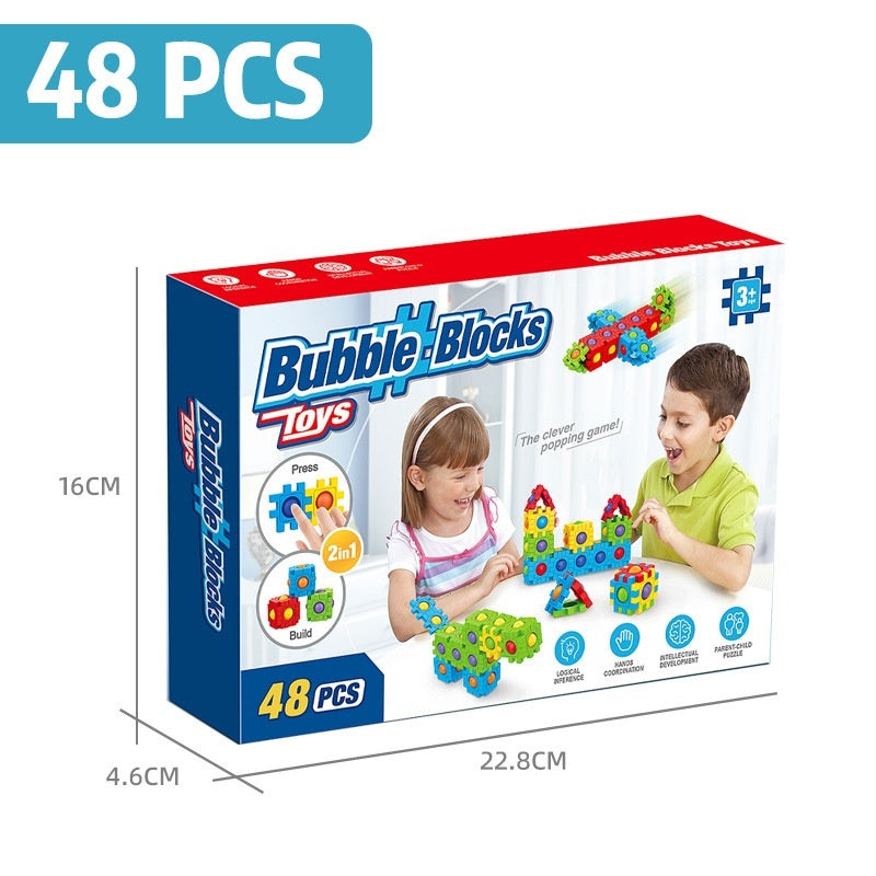 Assembling Building Blocks 3D Puzzle Model Press To Construct Children's Fun Interactive Educational Toys 4682f9c4 2692 438b